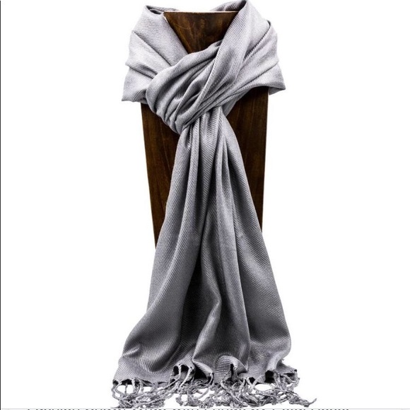NWT Grey Pashmina - Picture 1 of 6